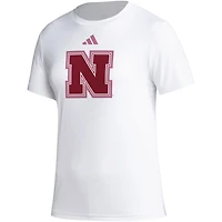 adidas Nebraska Huskers AEROREADY Breast Cancer Awareness Pregame T-Shirt