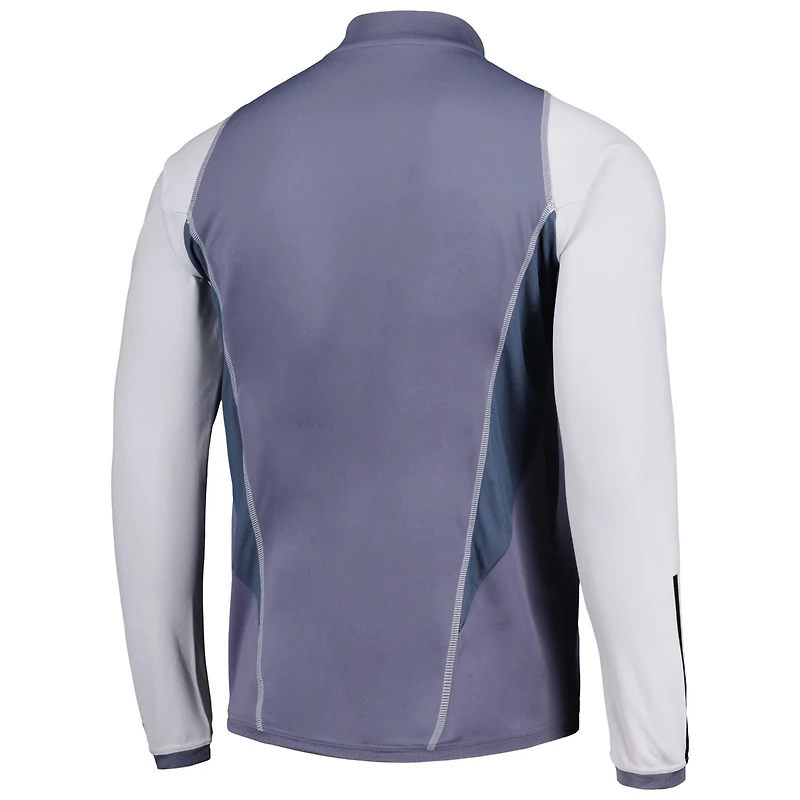 adidas Real Salt Lake 2024 On-Field AEROREADY Quarter-Zip Training Top