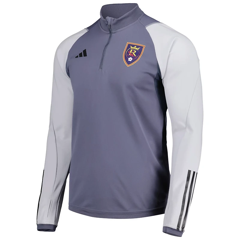 adidas Real Salt Lake 2024 On-Field AEROREADY Quarter-Zip Training Top