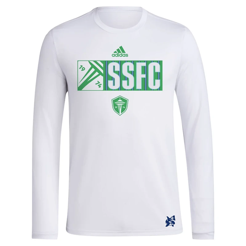 adidas Seattle Sounders FC 2024 Jersey Hook AEROREADY Long Sleeve T-Shirt