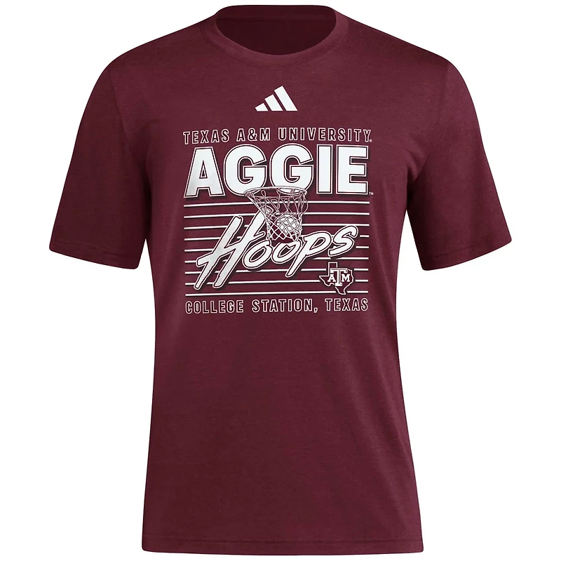 adidas Texas AM Aggies Locker Swish Tri-Blend T-Shirt