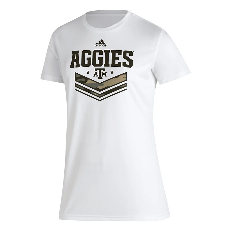 adidas Texas AM Aggies Military Appreciation AEROREADY T-Shirt