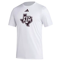 adidas Texas AM Aggies Primary Locker Logo Pre-Game AEROREADY T-Shirt