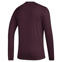 adidas Texas AM Aggies Primary Locker Logo Pre-Game Long Sleeve T-Shirt