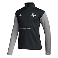 adidas Texas AM Aggies Sideline AEROREADY Half-Zip Top