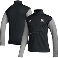 adidas Texas AM Aggies Sideline AEROREADY Half-Zip Top
