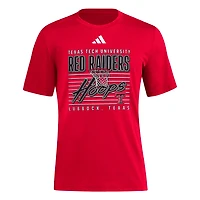adidas Texas Tech Raiders Locker Swish Tri-Blend T-Shirt