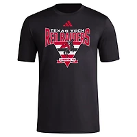 adidas Texas Tech Raiders Locker Trilateral Pre-Game AEROREADY T-Shirt