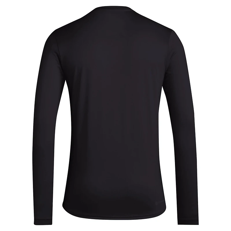 adidas Texas Tech Red Raiders Primary Locker Logo AEROREADY Long Sleeve T-Shirt