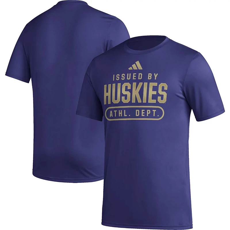 adidas Washington Huskies AEROREADY Pregame T-Shirt