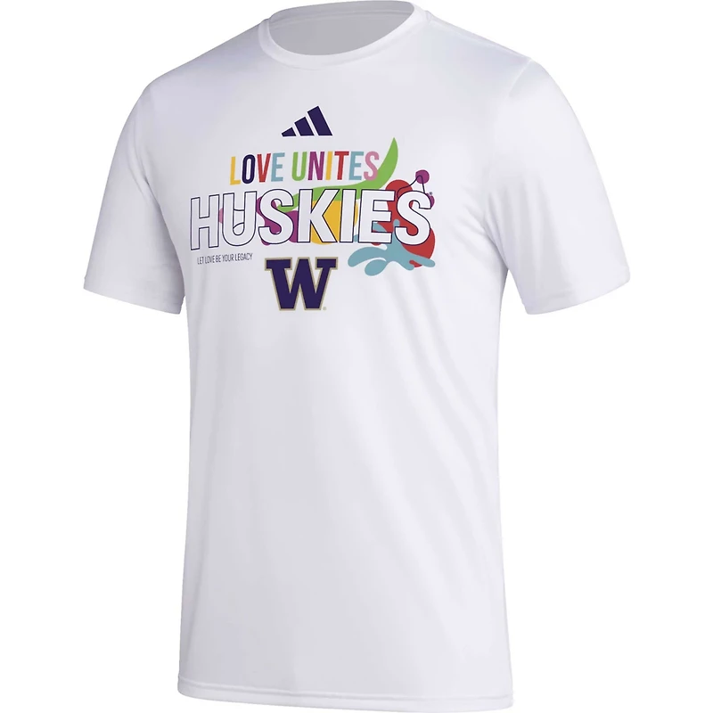 adidas Washington Huskies Pregame AEROREADY T-Shirt