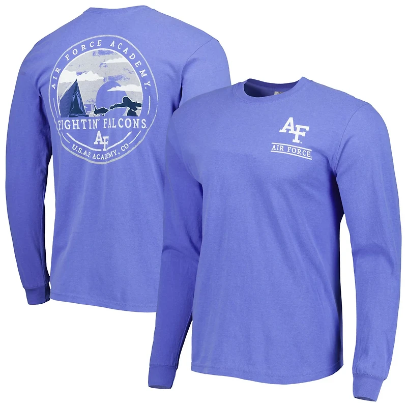 Air Force Falcons Circle Campus Scene Long Sleeve T-Shirt