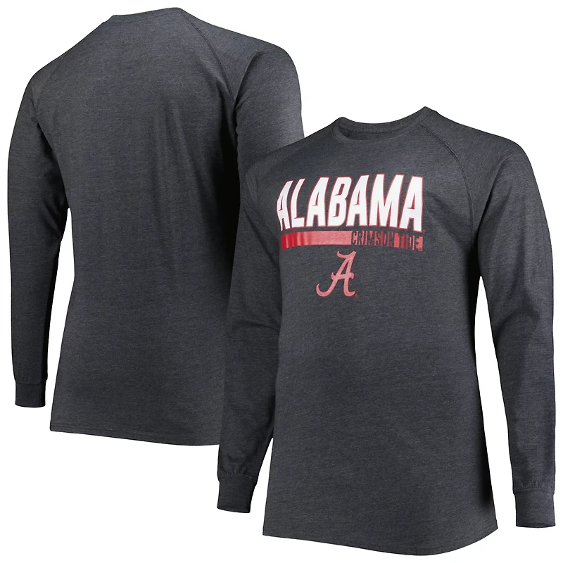 Alabama Tide Big Tall Two-Hit Long Sleeve T-Shirt