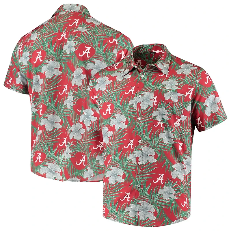 Alabama Tide Floral Button-Up Shirt