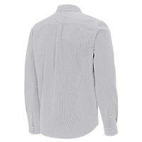 Antigua Alabama Crimson Tide Porter Woven Tri-Blend Long Sleeve Button-Down Shirt