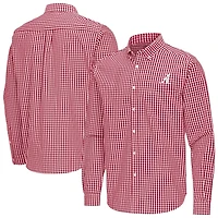 Antigua Alabama Tide Ellis Woven Tri-Blend Long Sleeve Button-Down Shirt