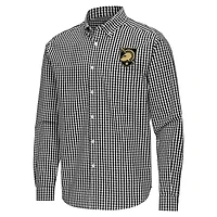 Antigua Army Knights Ellis Woven Tri-Blend Long Sleeve Button-Down Shirt