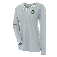 Antigua Boston Celtics Symbolic Long Sleeve V-Neck Top