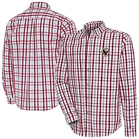 Antigua Boston College Eagles Tending 2 Tri-Blend Long Sleeve Button-Down Shirt
