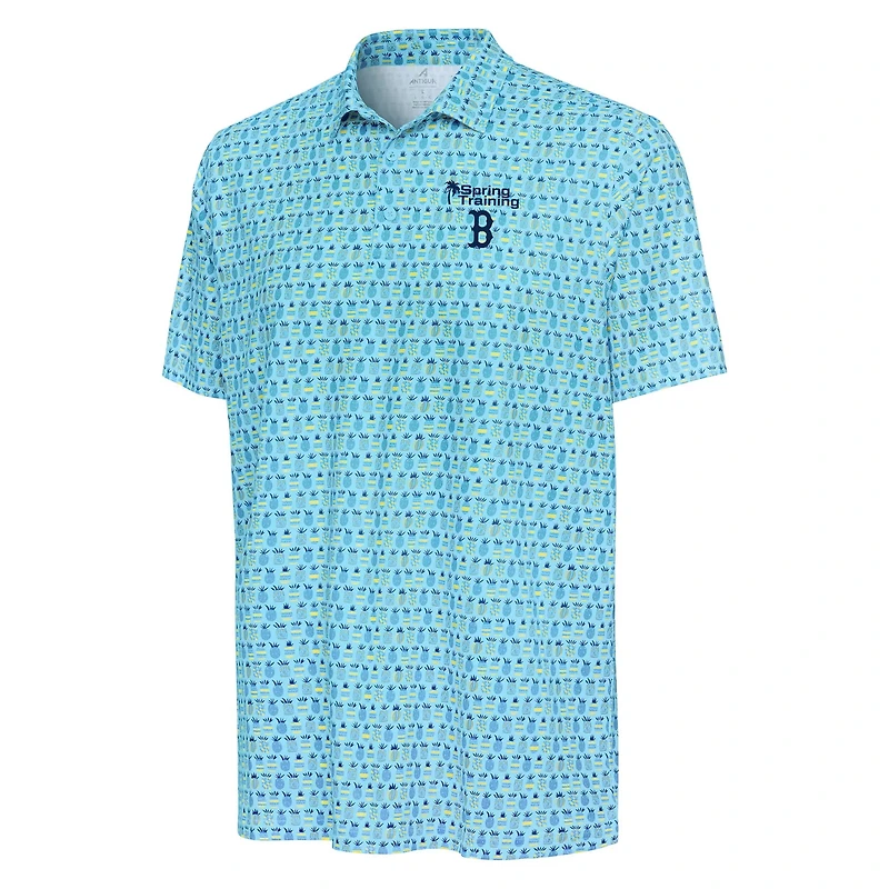Antigua Boston Red Sox Palm Tree Spring Training Crowns Polo