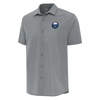 Antigua Buffalo Sabres Activate Woven Short Sleeve Button-Up Shirt