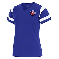 Antigua Chicago Cubs Encounter Notch Neck Top