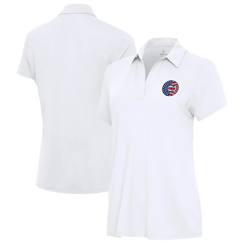 Antigua Chicago Cubs Era Stars and Stripes Team Logo Polo