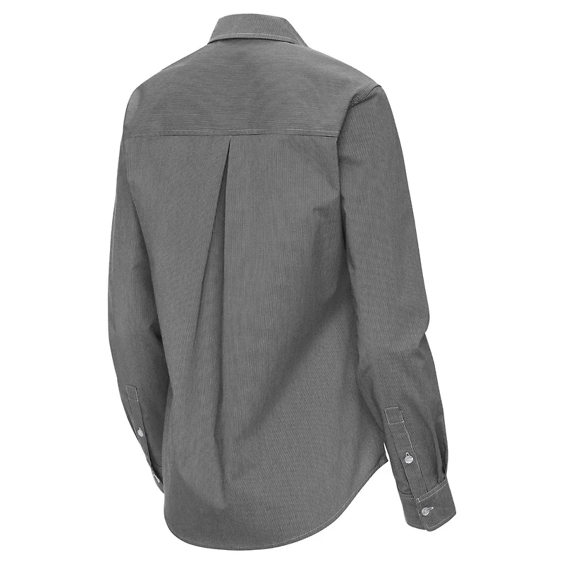 Antigua Cincinnati Reds Porter Woven Long Sleeve Button-Up Shirt