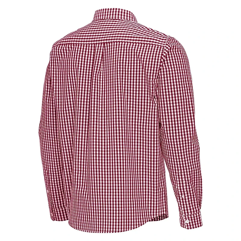 Antigua Florida State Seminoles Ellis Woven Tri-Blend Long Sleeve Button-Down Shirt