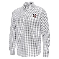 Antigua Florida State Seminoles Ellis Woven Tri-Blend Long Sleeve Button-Down Shirt