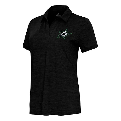 Antigua Heather Dallas Stars Layout V-Neck Polo