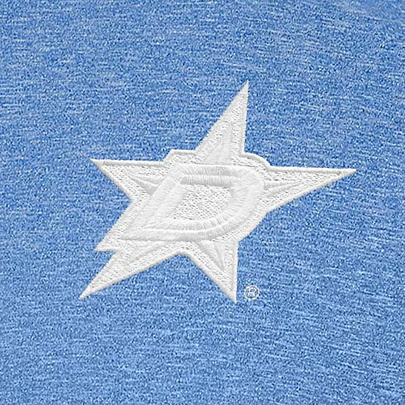 Antigua Heather Dallas Stars White Logo Par 3 Polo