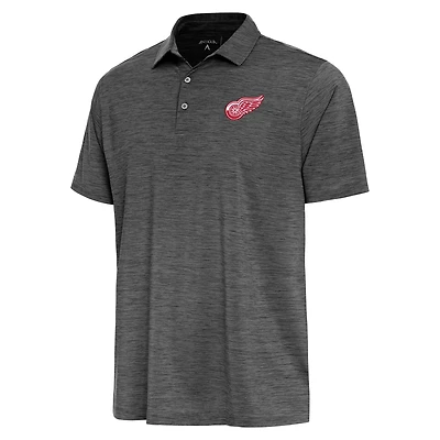 Antigua Heather Detroit Red Wings Layout Polo