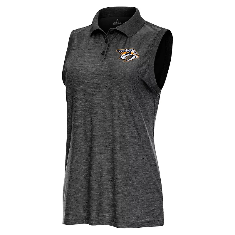 Antigua Heather Nashville Predators Recap Sleeveless Polo