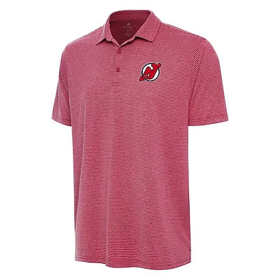 Antigua Heather New Jersey Devils Scheme Polo