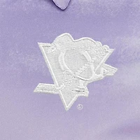 Antigua Heather Pittsburgh Penguins White Logo Render Polo