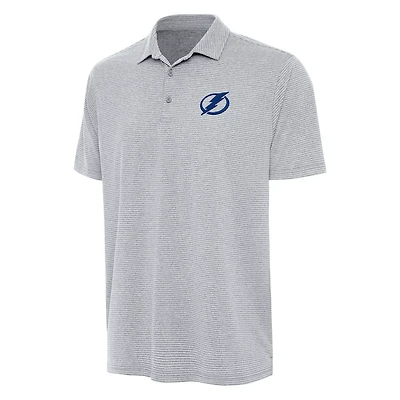 Antigua Heather Tampa Bay Lightning Scheme Polo