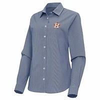 Antigua Houston Astros Porter Woven Long Sleeve Button-Up Shirt
