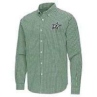 Antigua Hunter Dallas Stars Ellis Tri-Blend Long Sleeve Button-Down Shirt