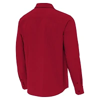 Antigua Indiana Hoosiers Exposure Woven Long Sleeve Button-Up Shirt