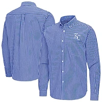 Antigua Kansas City s Ellis Woven Tri-Blend Button-Down Shirt
