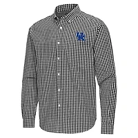 Antigua Kentucky Wildcats Ellis Woven Tri-Blend Long Sleeve Button-Down Shirt