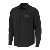 Antigua LAFC Exposure Woven Long Sleeve Button-Up Shirt