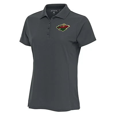 Antigua Minnesota Wild Team Logo Legacy Pique Polo