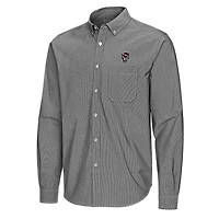 Antigua NC State Wolfpack Porter Woven Tri-Blend Long Sleeve Button-Down Shirt