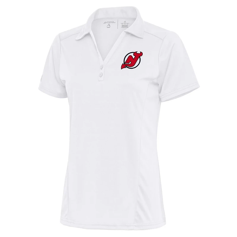Antigua New Jersey Devils Team Logo Tribute Polo