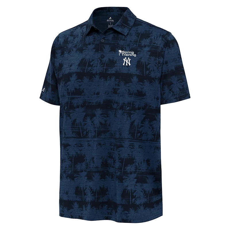 Antigua New York Yankees Palm Tree Spring Training Shadow Polo