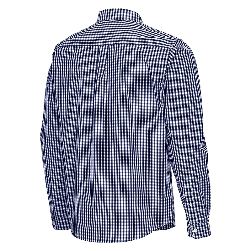 Antigua Notre Dame Fighting Irish Ellis Woven Tri-Blend Long Sleeve Button-Down Shirt