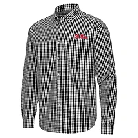 Antigua Ole Miss Rebels Ellis Woven Tri-Blend Long Sleeve Button-Down Shirt