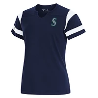 Antigua Seattle Mariners Encounter Notch Neck Top